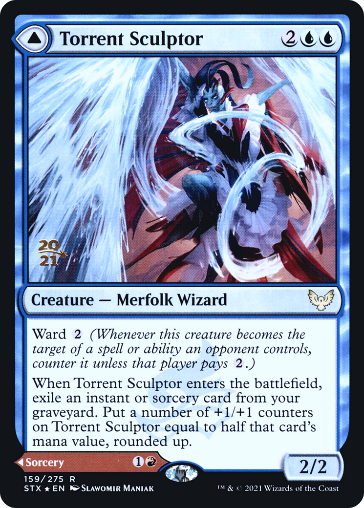Torrent Sculptor // Flamethrower Sonata (PRE-159) - Strixhaven: School of Mages Promos Foil