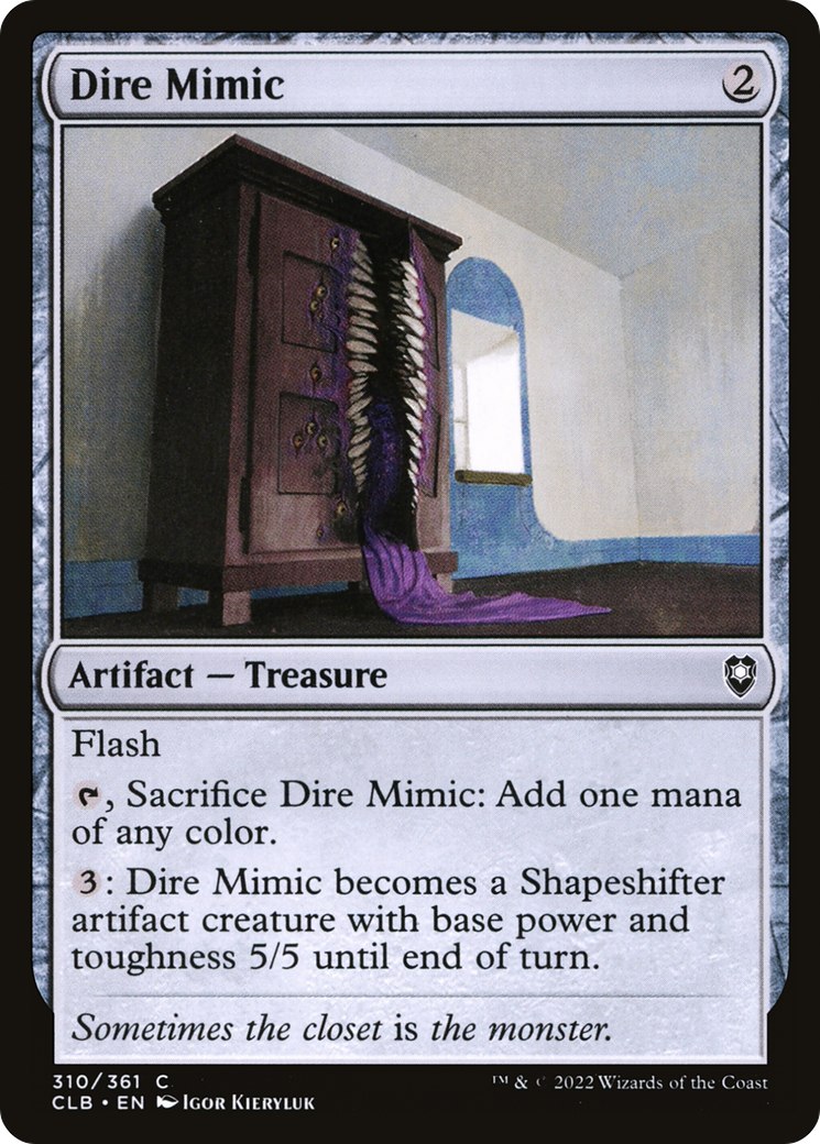 Dire Mimic (CLB-310) - Commander Legends: Battle for Baldur's Gate Foil