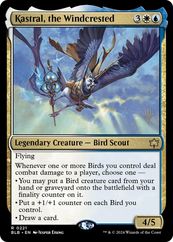 Kastral, the Windcrested (PPBLB-221) - Bloomburrow Promos