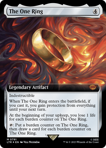 The One Ring (LTR-791) - The Lord of the Rings: Tales of Middle-earth: (Extended Art) Foil