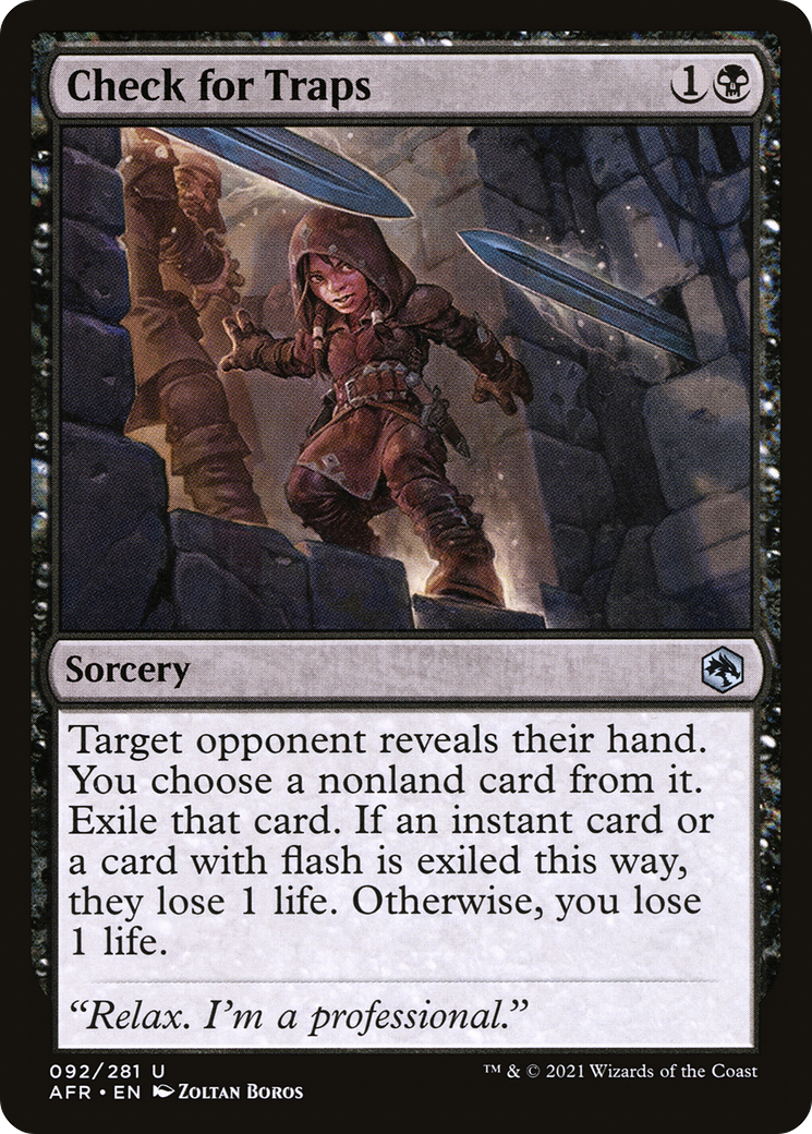 Check for Traps (AFR-092) - Adventures in the Forgotten Realms Foil