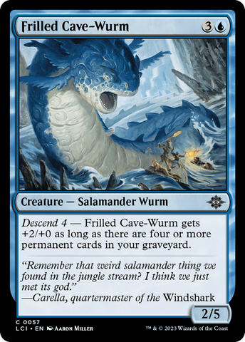 Frilled Cave-Wurm (LCI-057) - The Lost Caverns of Ixalan