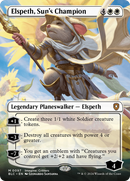 Elspeth, Sun's Champion (BLC-097) - Bloomburrow Commander (Borderless)