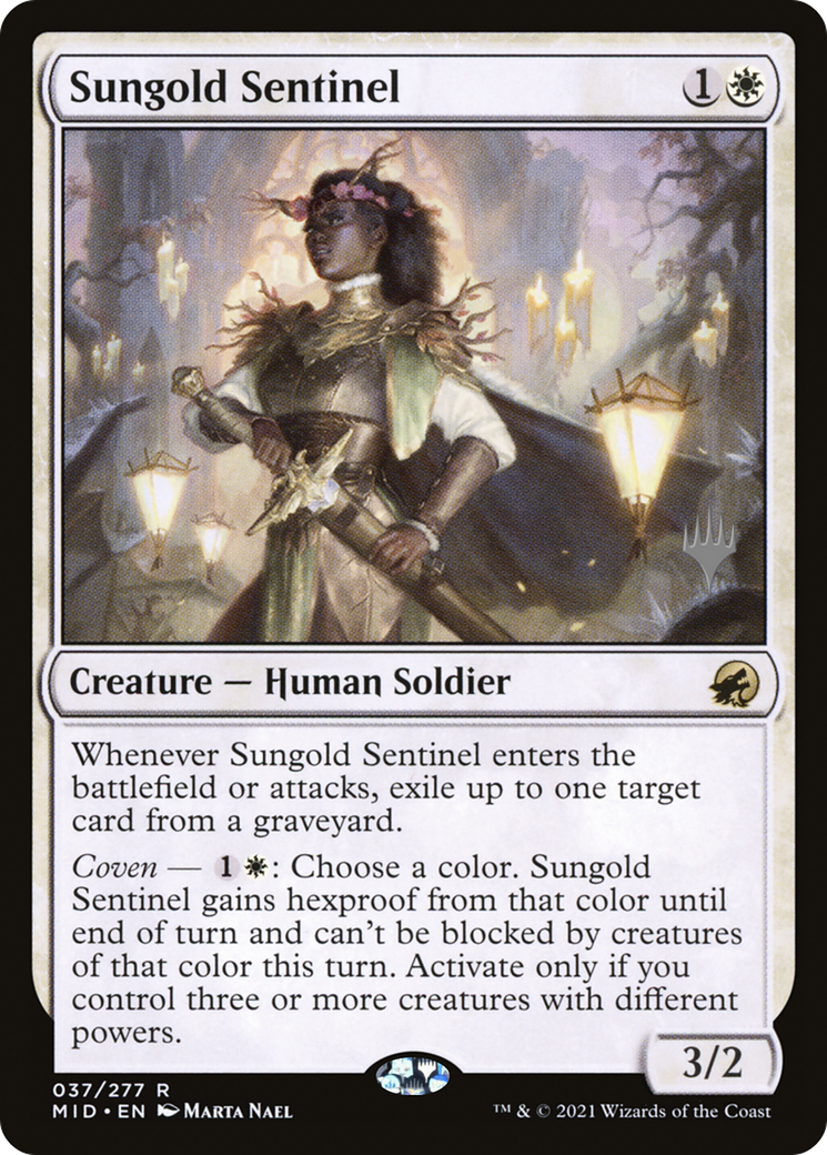 Sungold Sentinel (PPMID-037) - Innistrad: Midnight Hunt Promos Foil
