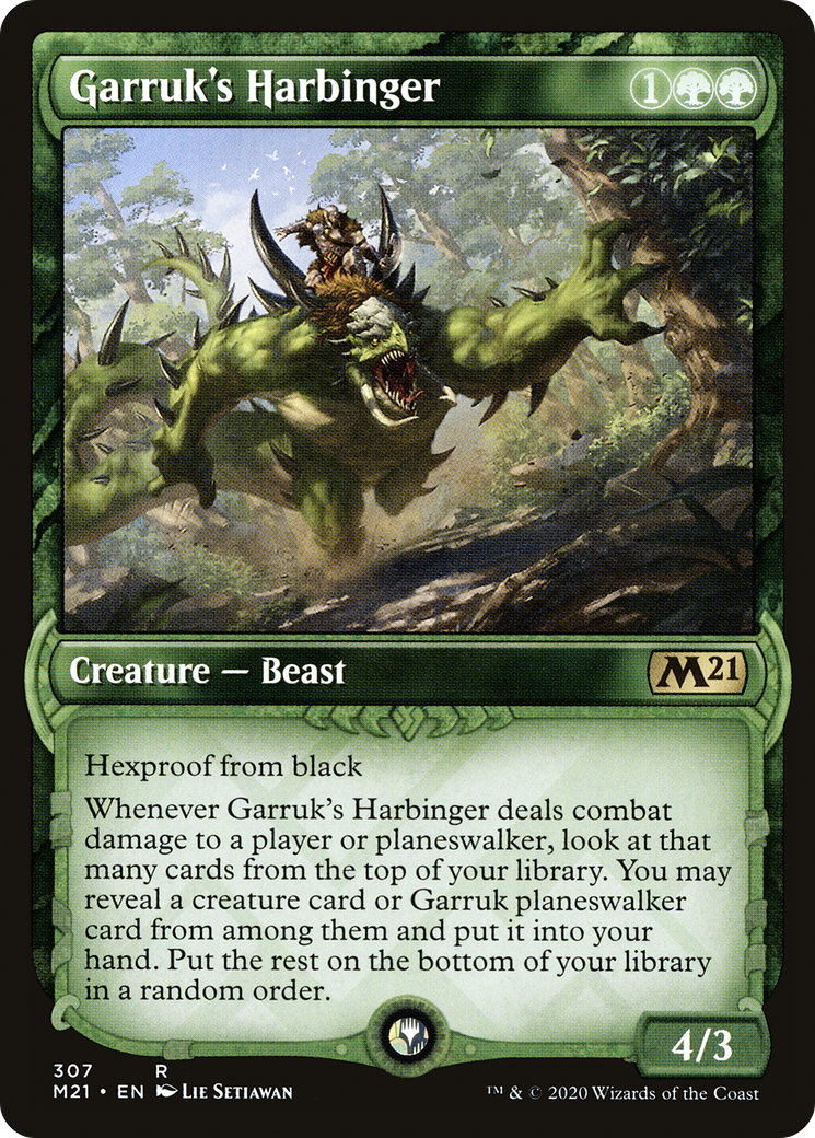 Garruk's Harbinger (M21-307) - Core Set 2021: (Showcase)