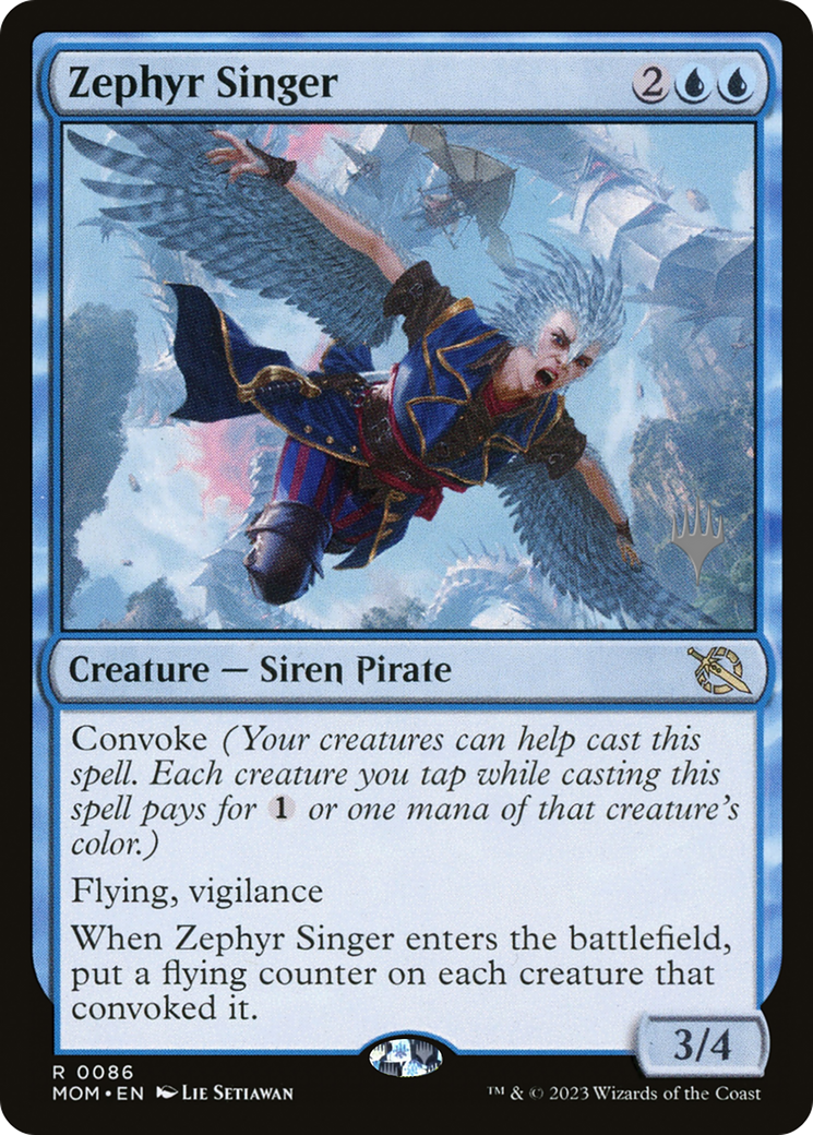 Zephyr Singer (PPMOM-86P) - March of the Machine Promos Foil
