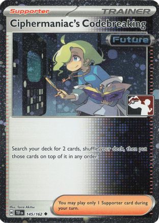 Ciphermaniac's Codebreaking 145/162  - Holofoil Prize Pack Series Cards - Uncommon