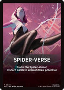 Spider-Verse Theme Card (MSC-046) - Commander: Marvel Super Heroes
