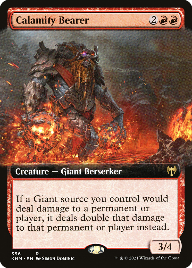 Calamity Bearer (KHM-356) - Kaldheim: (Extended Art) Foil