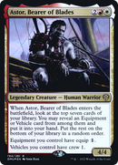 Astor, Bearer of Blades (PRE-194S) - Dominaria United Promos Foil