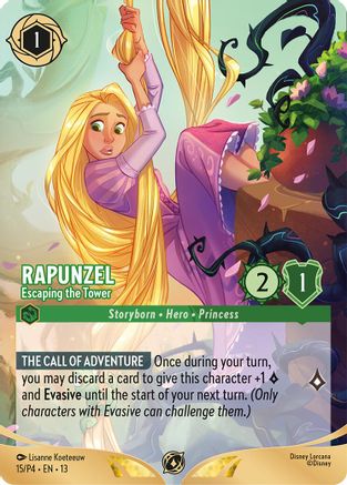 Rapunzel - Escaping the Tower (Store Championship Participant) (15) - Disney Lorcana Promo Cards