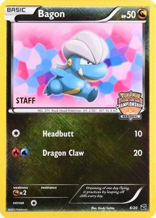 Bagon 006/20  - Holofoil League & Championship Cards - Promo
