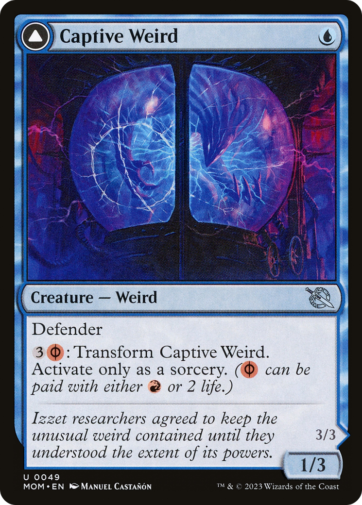 Captive Weird // Compleated Conjurer (MOM-049) - March of the Machine Foil