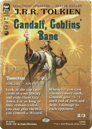 Gandalf, Goblins' Bane (Borderless) (HOB-242) - The Hobbit