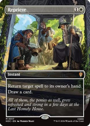 Reprieve (Borderless) (HOC-017) - The Hobbit: Eternal-Legal Foil
