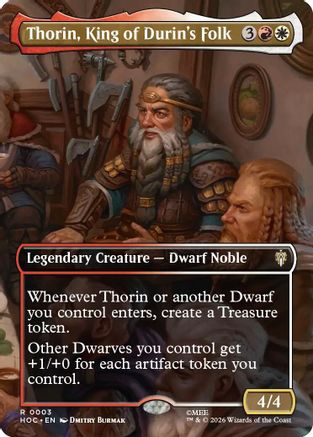 Thorin, King of Durin's Folk (Borderless) (HOC-003) - The Hobbit: Eternal-Legal