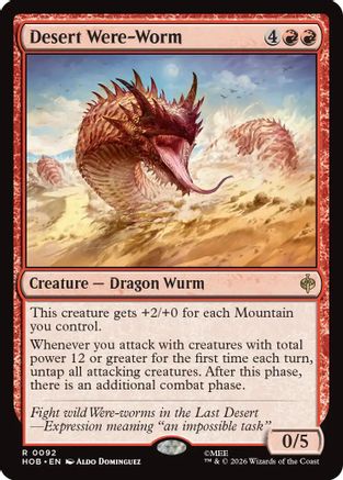 Desert Were-Worm (HOB-092) - The Hobbit Foil