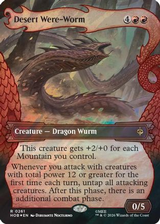 Desert Were-Worm (Showcase) (Surge Foil) (HOB-261) - The Hobbit Foil