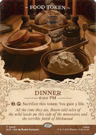 Food Token (2550) (SLD-2550) - Secret Lair Drop Series