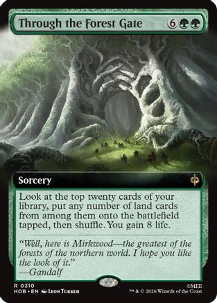 Through the Forest Gate (Extended Art) (HOB-310) - The Hobbit Foil