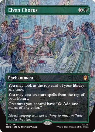Elven Chorus (Borderless) (HOC-026) - The Hobbit: Eternal-Legal