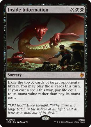 Inside Information (HOB-076) - The Hobbit Foil