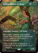 Arwen, Weaver of Hope (Borderless) (Surge Foil) (HOC-064) - The Hobbit: Eternal-Legal Foil