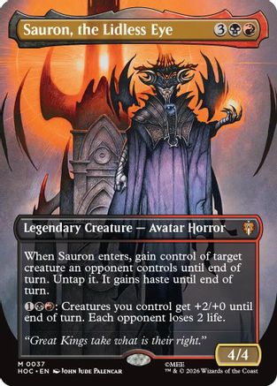 Sauron, the Lidless Eye (Borderless) (HOC-037) - The Hobbit: Eternal-Legal