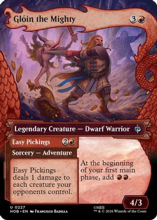 Gloin the Mighty (Showcase) (HOB-227) - The Hobbit Foil