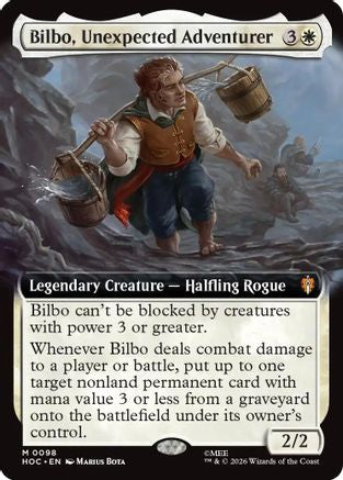 Bilbo, Unexpected Adventurer (Extended Art) (HOC-098) - The Hobbit: Eternal-Legal Foil