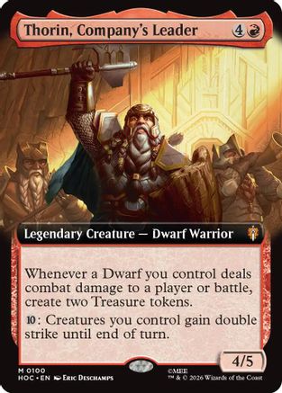 Thorin, Company's Leader (Extended Art) (HOC-100) - The Hobbit: Eternal-Legal Foil