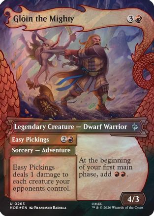 Gloin the Mighty (Showcase) (Surge Foil) (HOB-263) - The Hobbit Foil