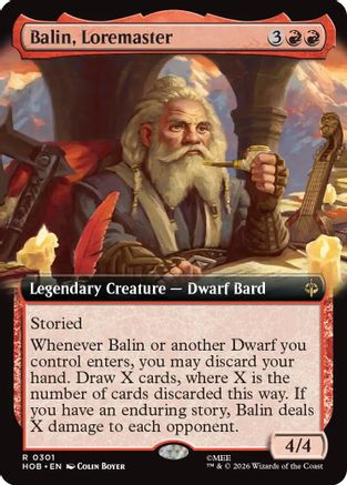 Balin, Loremaster (Extended Art) (HOB-301) - The Hobbit Foil