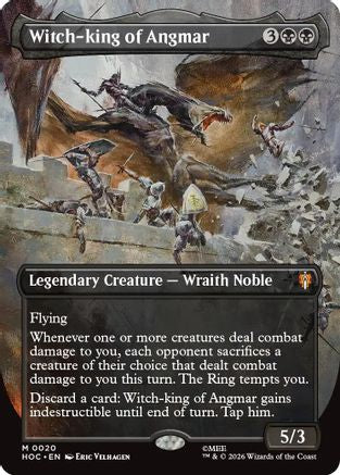Witch-king of Angmar (Borderless) (HOC-020) - The Hobbit: Eternal-Legal Foil