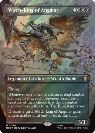 Witch-king of Angmar (Borderless) (Surge Foil) (HOC-060) - The Hobbit: Eternal-Legal Foil