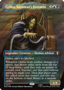 Grima, Saruman's Footman (Borderless) (Surge Foil) (HOC-073) - The Hobbit: Eternal-Legal Foil