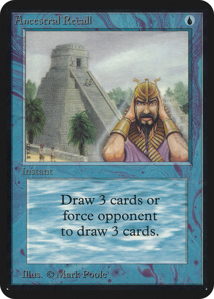 Ancestral Recall (LEA-047) - Limited Edition Alpha