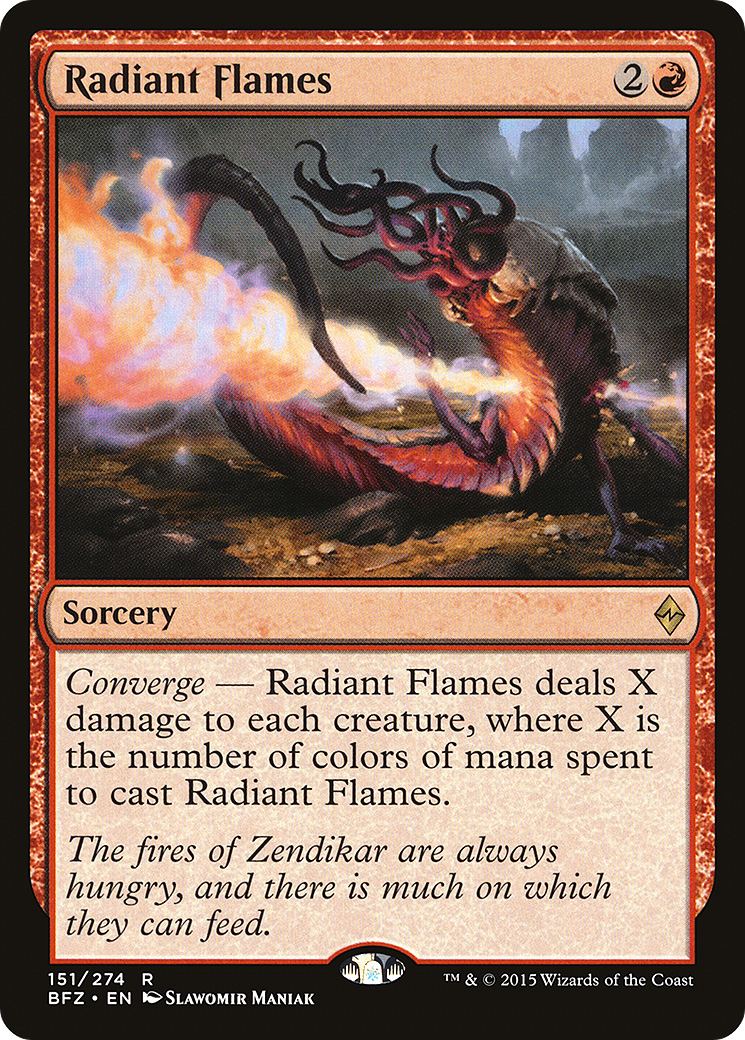 Radiant Flames (BFZ-151) - Battle for Zendikar