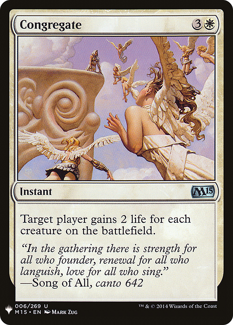 Congregate (LIST-M15-6) - The List