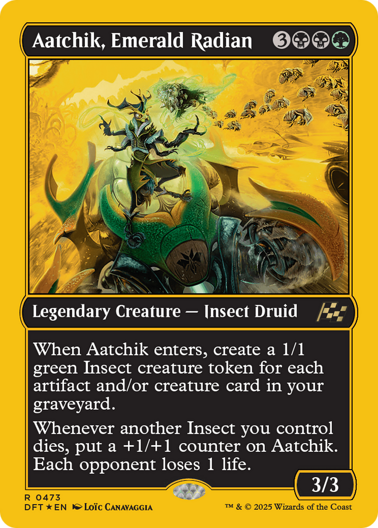 Aatchik, Emerald Radian (First-Place Foil) (DFT-473) - Aetherdrift Foil