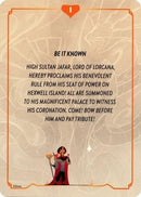 Reign of Jafar Lore Card (1 of 19)  - Reign of Jafar