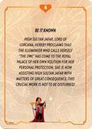 Reign of Jafar Lore Card (4 of 19)  - Reign of Jafar