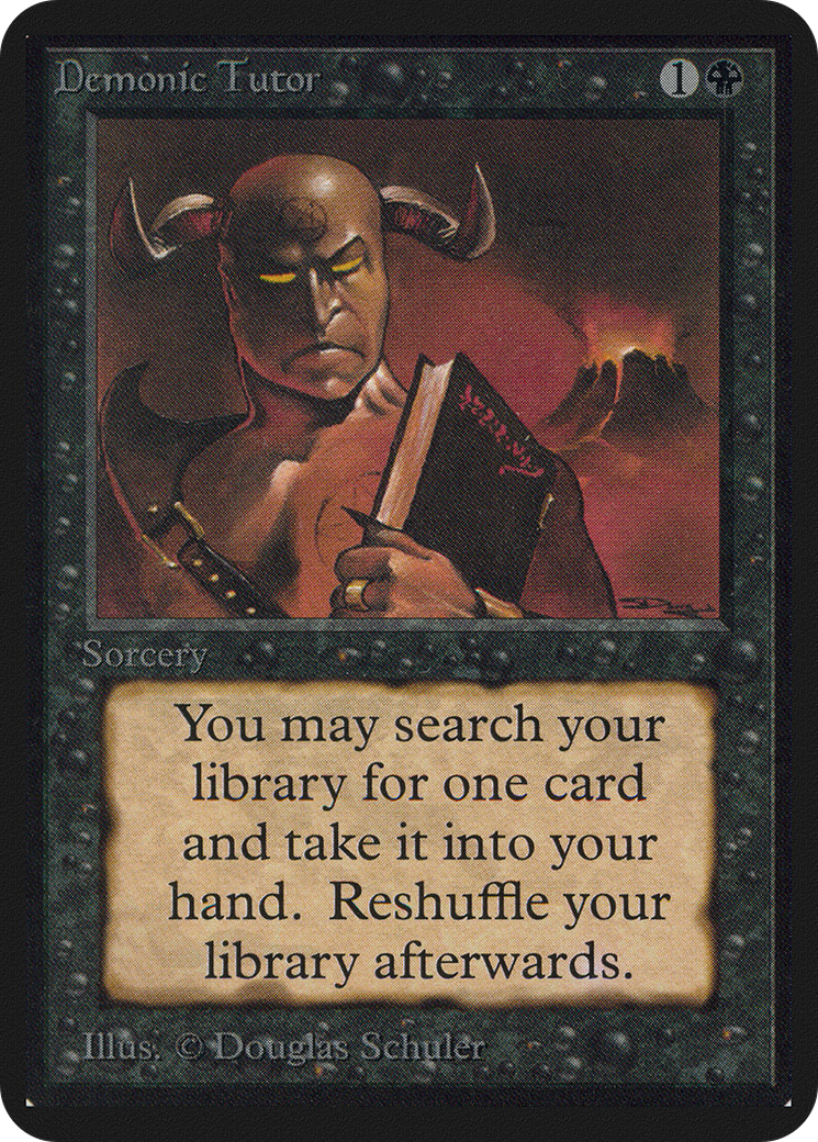 Demonic Tutor (LEA-104) - Limited Edition Alpha