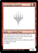 Occupation of Kulrath (UNK-) - Un-Known Event Playtest Cards