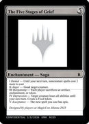 The Five Stages of Grief (UNK-) - Un-Known Event Playtest Cards