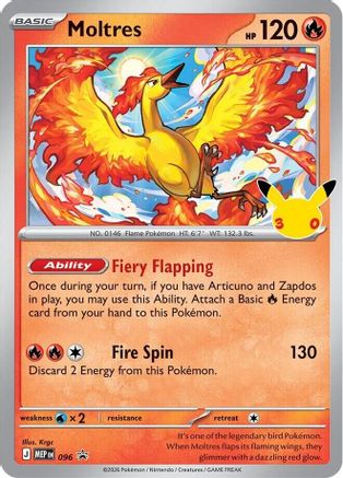 Moltres 096  - Holofoil ME Mega Evolution Promo - Promo