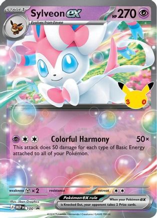 Sylveon ex 100  - Holofoil ME Mega Evolution Promo - Promo