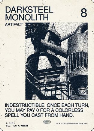 Darksteel Monolith (0102) (SLZ-102) - Secret Lair x MSCHF: The Zeta Set