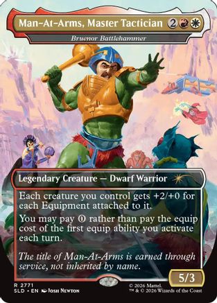 Man-At-Arms, Master Tactician - Bruenor Battlehammer (SLD-2771) - Secret Lair Drop Series Foil