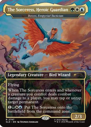 The Sorceress, Heroic Guardian - Derevi, Empyrial Tactician (SLD-2787) - Secret Lair Drop Series